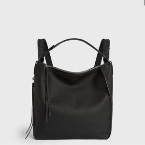ALL SAINTS BAG: Black KITA Purse Bag/Backpack Convertible